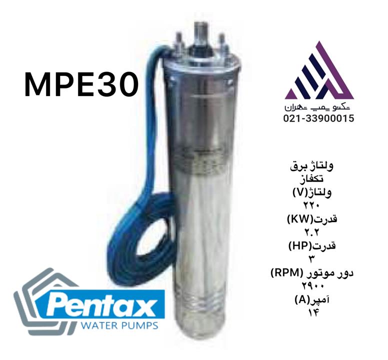 موتورتک شناور پنتاکس ایتالیا ٣ اسب تکفاز (MPE30)